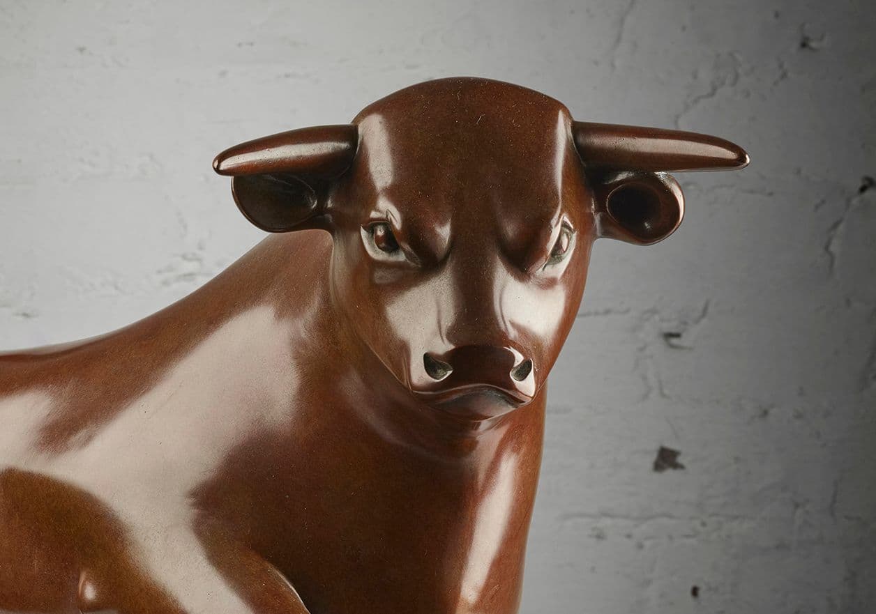 LAURENCE BRODERICK M.R.B.S. F.R.S.A. (BRITISH 1935-) § MAQUETTE FOR 'THE BULL', BULLRING BIRMINGHAM, 2003